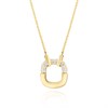 Sif Jakobs Gold Plated Silver Maratea CZ Necklace - J02234