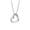 Hot Diamonds DP214 Just Add Love Silver Diamond Heart Necklace - J0409