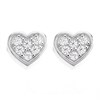 Hot Diamonds DE559 Silver Sparkle Heart Stud Earrings - J0419