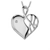 Hot Diamonds DP203 Arabesque Eclipse Heart Necklace - J0422