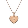 Hot Diamonds DP650 Rose Gold Plated Silver Diamond Heart Locket - J0433