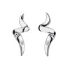 Hot Diamonds DE488 Silver Diamond Twist Stud Earrings - J0437
