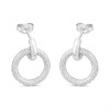 Hot Diamonds Silver Woven Earrings - J0450