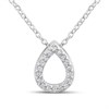 Hot Diamonds Silver Teardrop Necklace - J0453