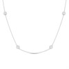 Hot Diamonds Silver Tender White Topaz Necklace - 60cm - J0467