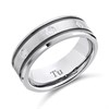 Tungsten Resin And Cubic Zirconia Ring- 8mm - J0917