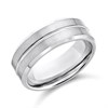 Tungsten Centre Groove Ring- 8mm - J0919