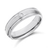 Titanium 6mm Diamond Ring - J1003