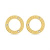Guess UBE03173YG Gold Tone Logo Earrings - J42281
