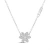 GUESS JUBN04146JWRHT/U Silver Tone Crystal Flower Necklace - J42364