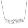 GUESS JUBN05358JWRHT/U Silver Tone Crystal Necklace - J42365