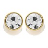 GUESS UBE02159YG Gold Tone Crystal Stud Earrings - J42439