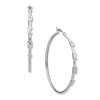 DKNY 04G00315 Crystal Logo Hoop Earrings - J46168