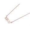DKNY 60559644-9DH Rose Tone Crystal Logo Necklace - J4622