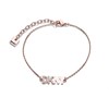 DKNY 6055965-9DH Rose Tone Crystal Logo Bracelet - J4625