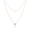 Fossil JF03648791 Rose Gold Tone Necklace - J49394