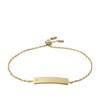 Fossil JOF00819710 Gold Tone Stone Set Bar Slider Bracelet - J49410