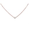 Calvin Klein KJ8YPN140100 Rose Tone Crystal Set Lariat Necklace - J7247