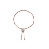 Calvin Klein KJ5QPB140100 Rose Tone Crystal Slider Bracelet - J7254