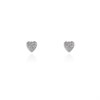 Cachet London Silver Tone Heart Stud Earrings - J74149