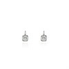 Cachet London Silver Tone Cushion Earrings - J74154