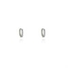 Cachet London Silver Tone Claw Huggie Earrings - J74162