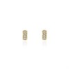Cachet London Gold Tone Baguette Hoop Earrings - J74171
