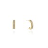 Cachet London Gold Tone Bobble Edge Hoop Earrings - J74176