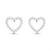 Cachet London Silver Tone Open Heart Earrings - J74219