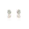 Cachet Mimi Crystal And Simulated Pearl Stud Earrings - J7437