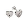 Radley RYJ1067 Sterling Silver Mother Of Pearl Heart Dog Stud Earrings - J81151