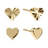 Radley RYJ1584S 18ct Gold Plated Two Pair Heart Stud Earring Set - J81177