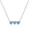 Radley RYJ2521 Silver Blue Triple Heart Necklace - J81181