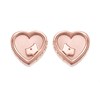 Radley RYJ1066 Rose Plated Silver Heart Stud Earrings - J8132