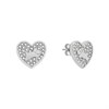 Radley RYJ1447S Silver Tone Crystal Heart Stud Earrings - J81930