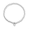 Little Star Silver Diamond Heart Expanding Children's Bracelet - J83120