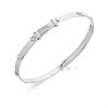 Little Star Silver Heart Expanding Bangle - J83125