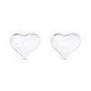 Little Star Silver Heart Stud Earrings - J83139