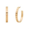 Michael Kors MKJC0032A710 Gold-Tone Hoop Etched Logo Earrings - J94152
