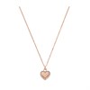 Michael Kors MKJ3971791 Silver Rose Gold Plated Heart Necklace - J94199