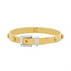 Michael Kors MKJ835300931 Silver and Gold Plated Buckle Bangle - J94208