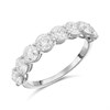 9ct White Gold Lab Grown Diamond Half Eternity Ring, 2cts - L40022