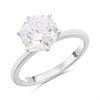 9ct White Gold 6-Claw Solitaire Lab Grown Diamond Ring, 2cts - L40027