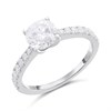 9ct White Gold Lab Grown Diamond Fancy Single Stone Ring, 1.27cts - L40031