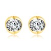 Blossom 9ct Gold 1 Carat Lab Grown Diamond Solitaire Stud Earrings - L40051