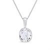 Blossom 9ct White Gold Lab Grown Diamond Necklace - 1/2ct - L40080