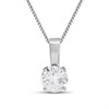 Blossom 9ct White Gold Lab Grown Diamond Necklace - 1/2ct - L40082