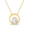 Blossom 9ct Gold Lab Grown Diamond Circle Necklace - 70pts - L40086