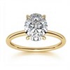 9ct Gold Oval Solitaire Lab Grown Diamond Ring, 1.50cts - L40202