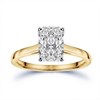 9ct Gold Cushion-Cut Solitaire Lab Grown Diamond Ring, 2cts - L40204